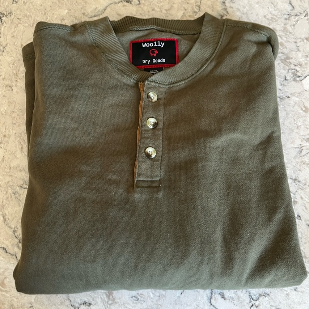 Woolly Dry Goods Henley - Men’s XL, Never Worn